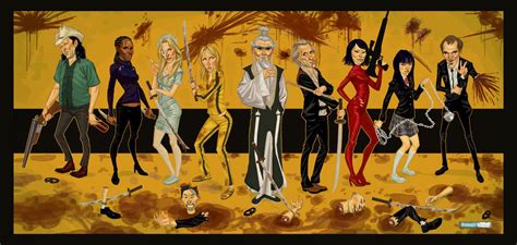 Kill Bill characters by Juarez Ricci : r/alternativeart