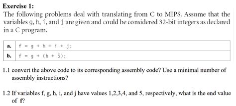 Solved Exercise 1 The Following Problems Deal With Chegg