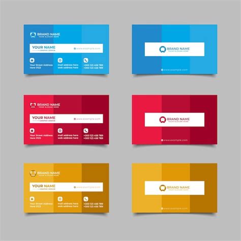 Premium Vector Modern Professional Business Card Premium Vector