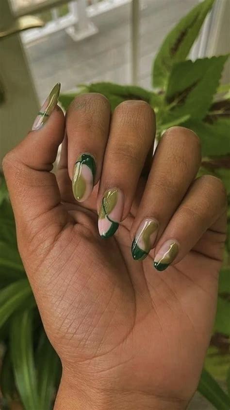 Free Green Nail Inspo Funky Nails Stylish Nails Green Nails