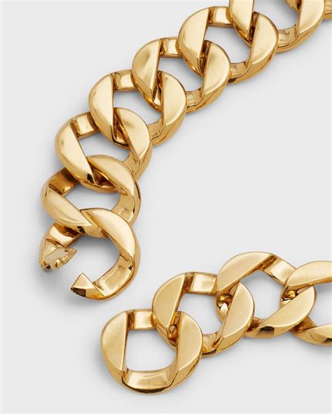 Verdura 18k Yellow Gold Wrap Curb Link Necklace En 2024