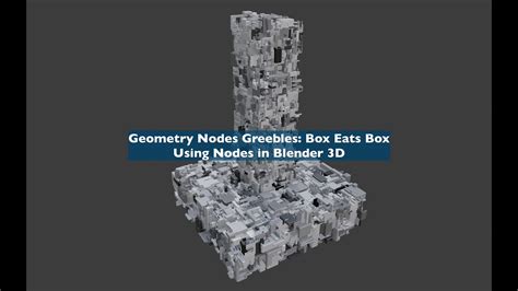 Livenoding Box City Grebbles Using Geometry Nodes In Blender Youtube