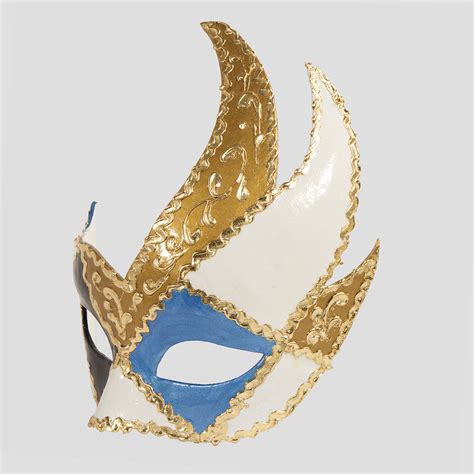 Colombina Zara Venetian Mask Papier Mach Handmade