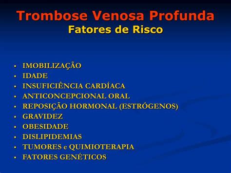 Ppt Trombose Venosa Profunda Powerpoint Presentation Id The