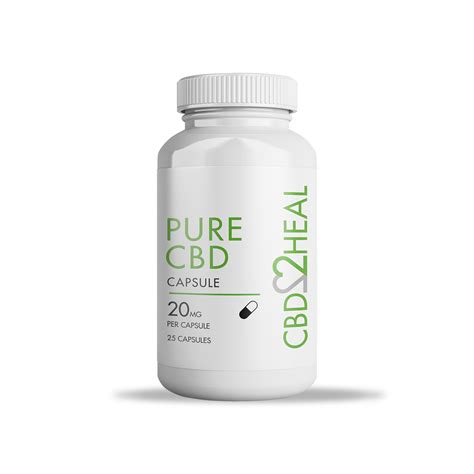 Pure Cbd Oil Capsules 500mg 25 Caps Cbd2heal