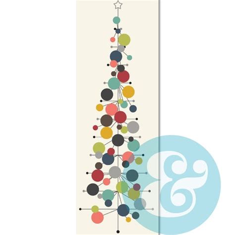 Mid Century Modern Christmas Tree Digital Download - Etsy