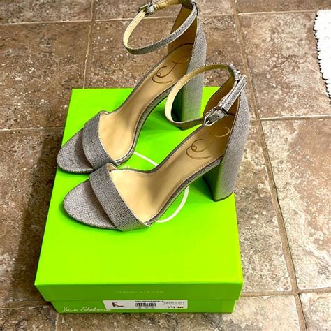 Sam Edelman Shoes New Sam Edelman Pewter Metallic Sandal Us 75