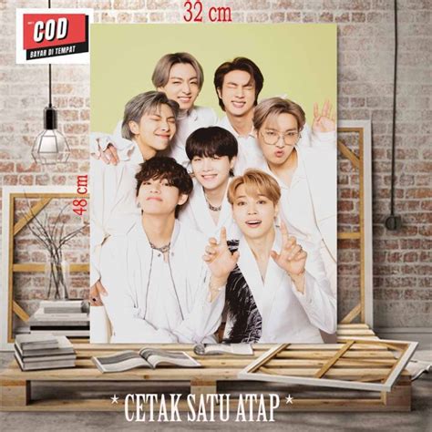 POSTER DIDING UKURAN BESAR 48 X 32 CM TEMA K POP BTS POSTER BELAJAR