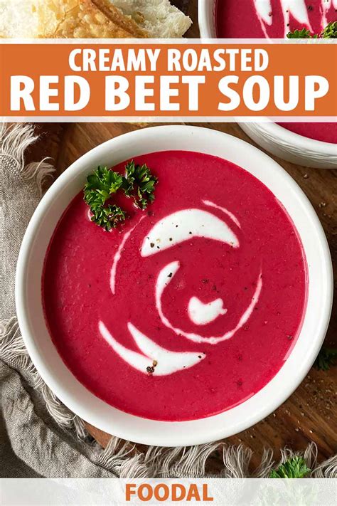 Creamy Roasted Red Beet Soup Recipe Foodal