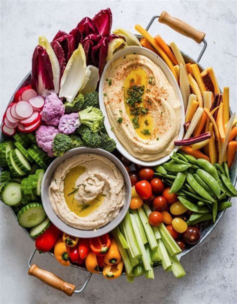 Crudites con taramasalata y humus rompecabezas en línea