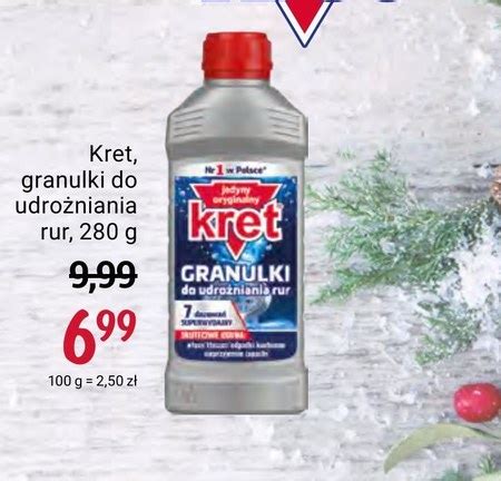 Środek do udrożniania rur Kret 30 TANIEJ promocja Rossmann Ding pl