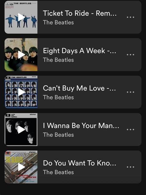 Here’s my favorite Beatles songs from each album : r/beatles