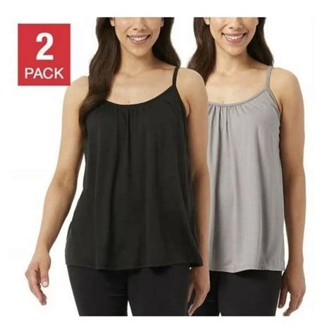 32 Degrees Tops Nwt 32 Degrees Womens 2 Pack Bra Top Cami Blackgray Size S 6 Yy02 Poshmark