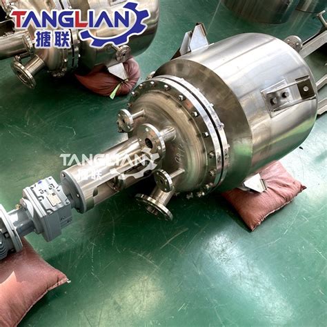 Gmp Stainless Steel Outer Spiral Coil Chemical Reaction Kettle Reactor