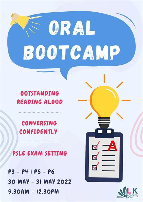 Oral Bootcamp For Sa2 And Psle Oral Jun 2022 Enrichment And Tuition