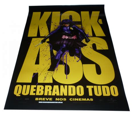 Pôster Grande do Filme KICK ASS Quebrando Tudo VERSÃO MATRACA