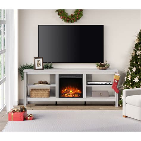 WAMPAT Fireplace TV Stand For 75 Inch TV Entertainment Center Electric