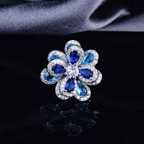 Flower Jewelry Color Shiny Zircon Charm Pendant Ne... – Grandado