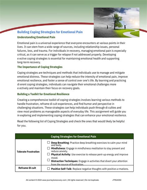 Building Coping Strategies for Emotional Pain – Christian Care Resources
