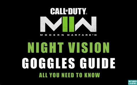 Modern Warfare 2 Night Vision Goggles