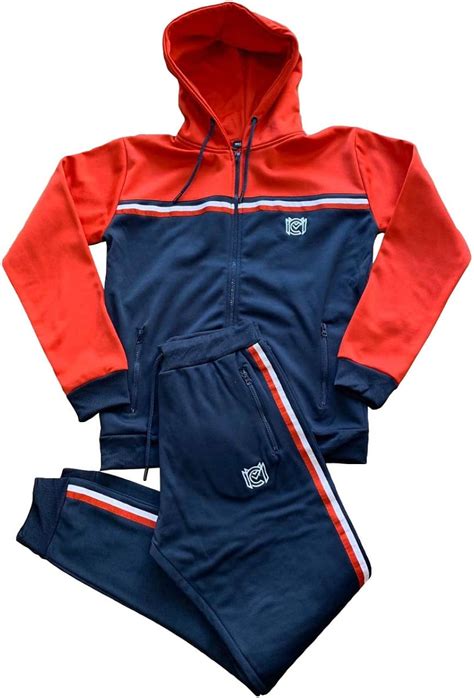 Mymixtrendz Fashions Mens Scuba Panel Polyester Tracksuit Set New Slim