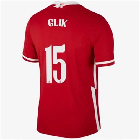 Maillot de Foot Pologne Glik 15 Extérieur 2021 haute qualite football