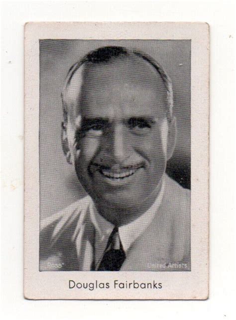 Douglas Fairbanks 1931 Josetti Film Star Cigarette Card 327 Ebay