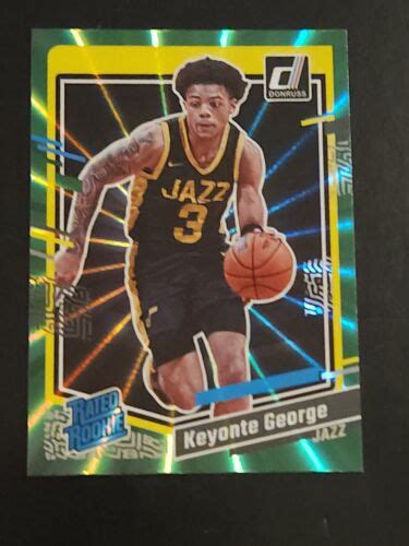 Panini Donruss Rated Rookie Holo Green Laser Keyonte