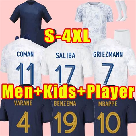 22 23 BENZEMA MBAPPE GRIEZMANN Soccer Jerseys French KANTE POGBA ZIDANE