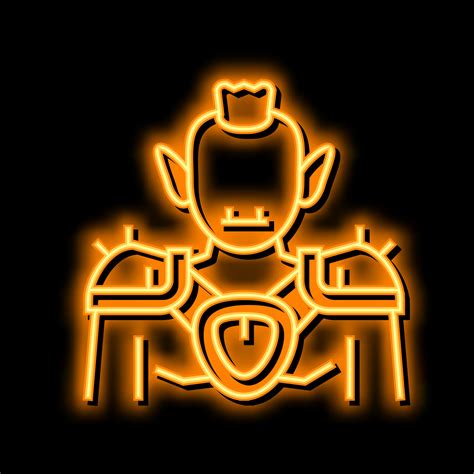 goblin fairy tale neon glow icon illustration 20583593 Vector Art at ...