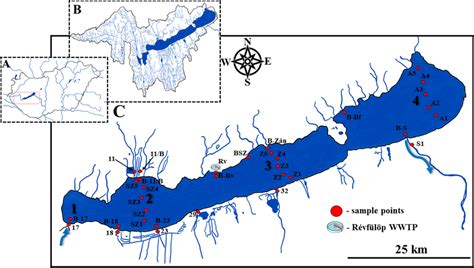 The Geographical Location Of The Studied Area In Hungary Lake Balaton