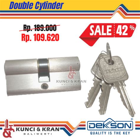 Jual Silinder Kunci Dekkson CYL DC DL 65mm SN Double Cylinder Shopee