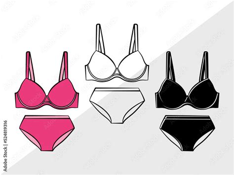 Lingerie Clipart SVG Women S Lingerie Svg Sexy Sleepwear Svg Bra Svg