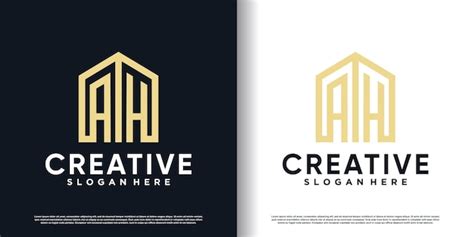 Premium Vector Letter Logo Ah With Modern Concept Premium Vector