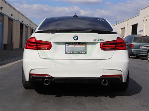 Bmw F30f80 M4 Style Carbon Fiber Trunk Spoiler 330i 328i 335i 340i M3