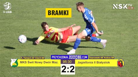 tv nsk pl bramki MKS Świt Nowy Dwór Mazowiecki Jagiellonia II