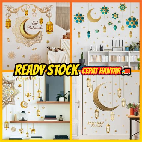 Ready Stock Raya Hiasan Selamat Hari Raya Aidilfitri Muslim