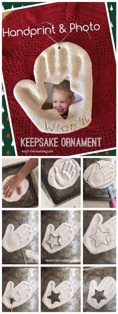 Handprint Photo Keepsake Ornament Teach Me Mommy