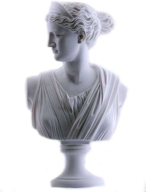 Amazon de Artemis Diana Büste Kopf griechische römische Göttin Statue