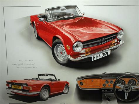 Triumph Tr6 Stunning Limited Edition Print Affiche Tr 6 Latest Edition