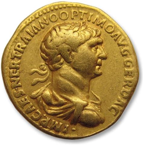 Imp Rio Romano Av Gold Aureus Trajan Trajanus Rome Catawiki