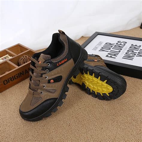 Men's Waterproof Hiking Shoes Travel Shoes Autumn Outdoor Non slip Wear ...