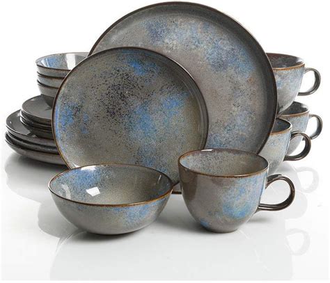 Gibson Laurie Gates Laurie Gates Selene 16 Pc Dinnerware Set Rustic