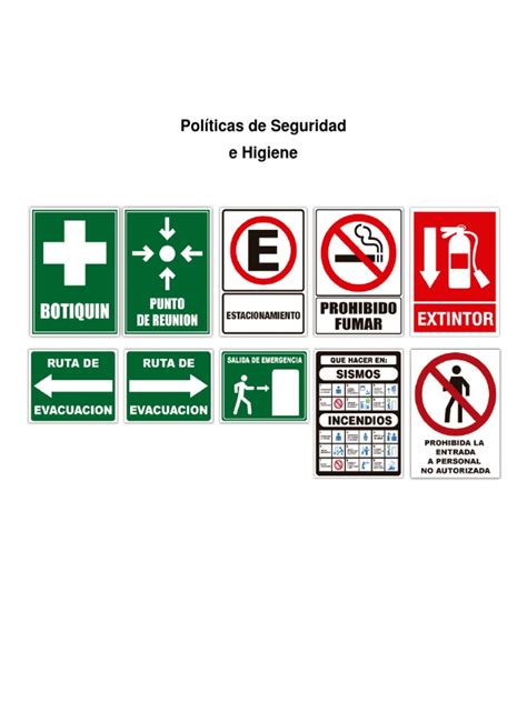 Políticas De Seguridad E Higiene 2 Pdf