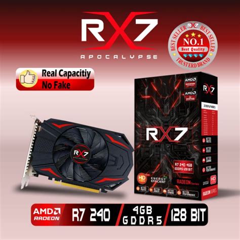 Jual VGA RX7 R7 240 4GB DDR5 128 BIT REAL CAPACITY RESMI Shopee Indonesia