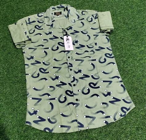 Men Printed Cotton Shirts Casual Full Sleeves At Rs 310 In Indore