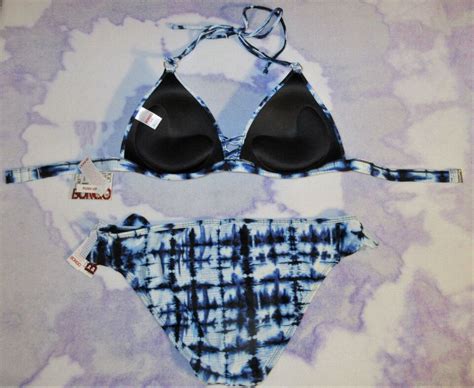 Bikini Bathing Suit Swim Set Tie Dye Print Pieces Tops Bottom Bongo Nwt Ebay