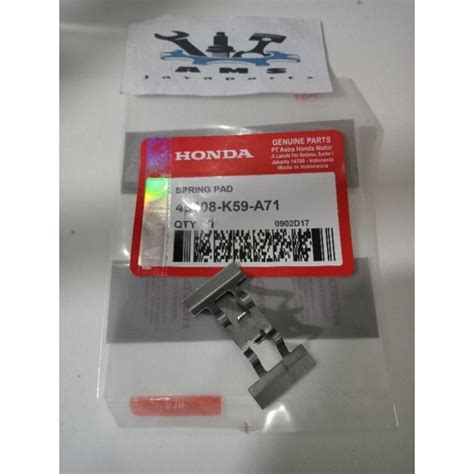 Jual Plat Per Penahan Kampas Rem Dispad Depan Spring Pad Honda Genio