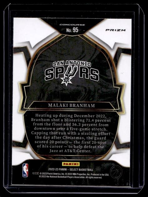 2022 Panini Select Malaki Branham Red Cracked Ice Prizm Concourse RC