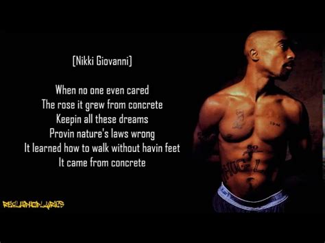 2pac The Rose That Grew From Concrete Ft Nikki Giovanni Lyrics